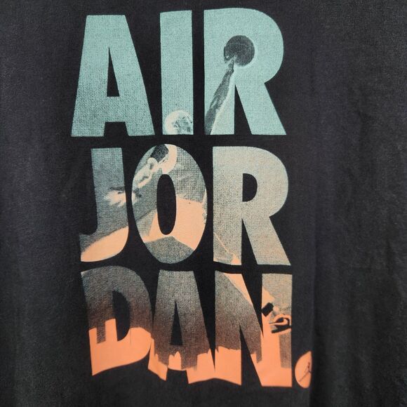 Air Jordan Mens Short Sleeve Spellout Graphic Tee Standard Fit XL - Picture 3 of 6